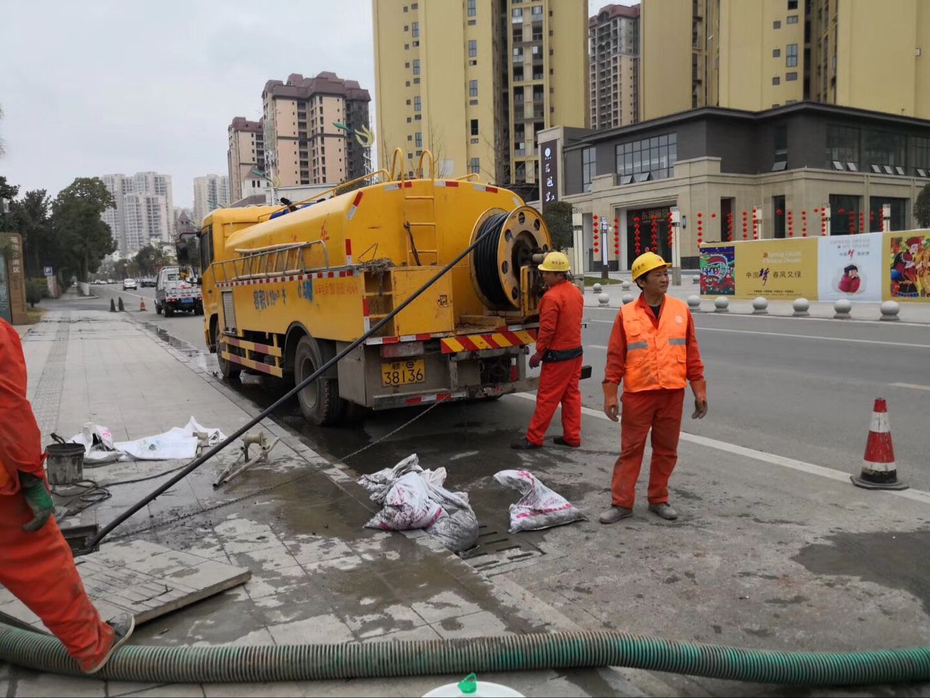 怀远排污管道清淤-管道清洗